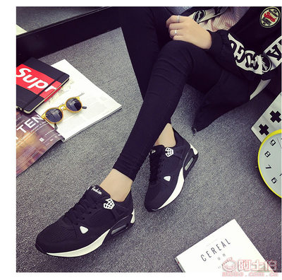 【銳行鞋業(yè)新品推薦】時(shí)尚與功能兼?zhèn)?新款韓版厚底透氣網(wǎng)面運(yùn)動(dòng)女鞋